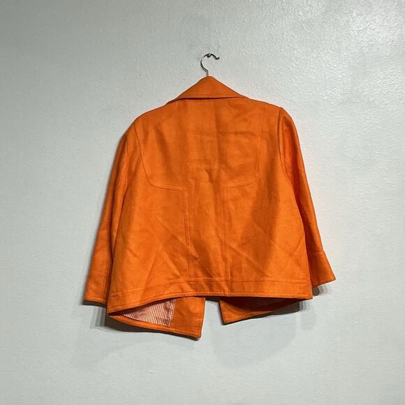 Nygard Orange Linen Blend Blazer Sz 16 - Picture 8 of 11